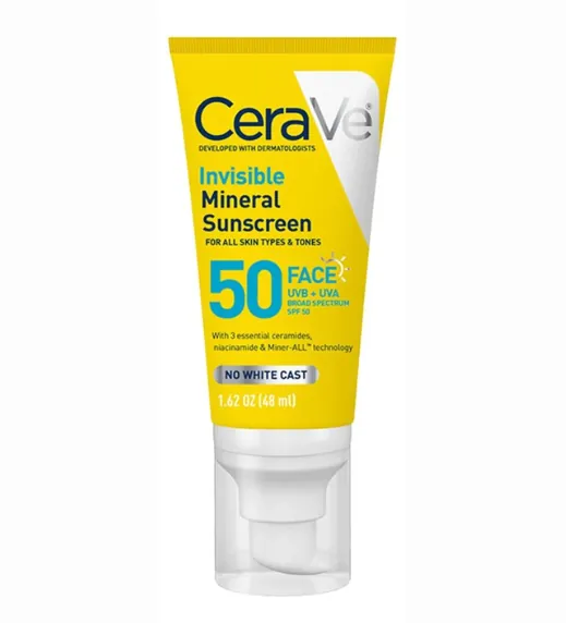CeraVe Invisible Mineral Sunscreen SPF 50